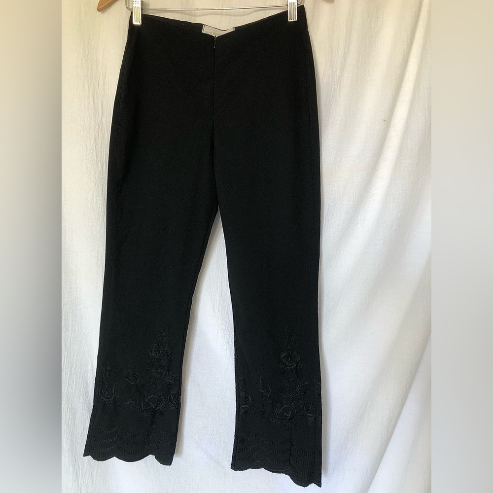 Vintage Y2K Equestrian Designs Stretch Embroidered Cropped Ridding Pants Size P